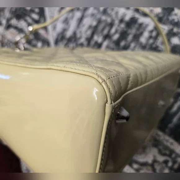 Christian Dior Lady Dior Bag Cannage Quilt Patent Large - Picture 11 of 16